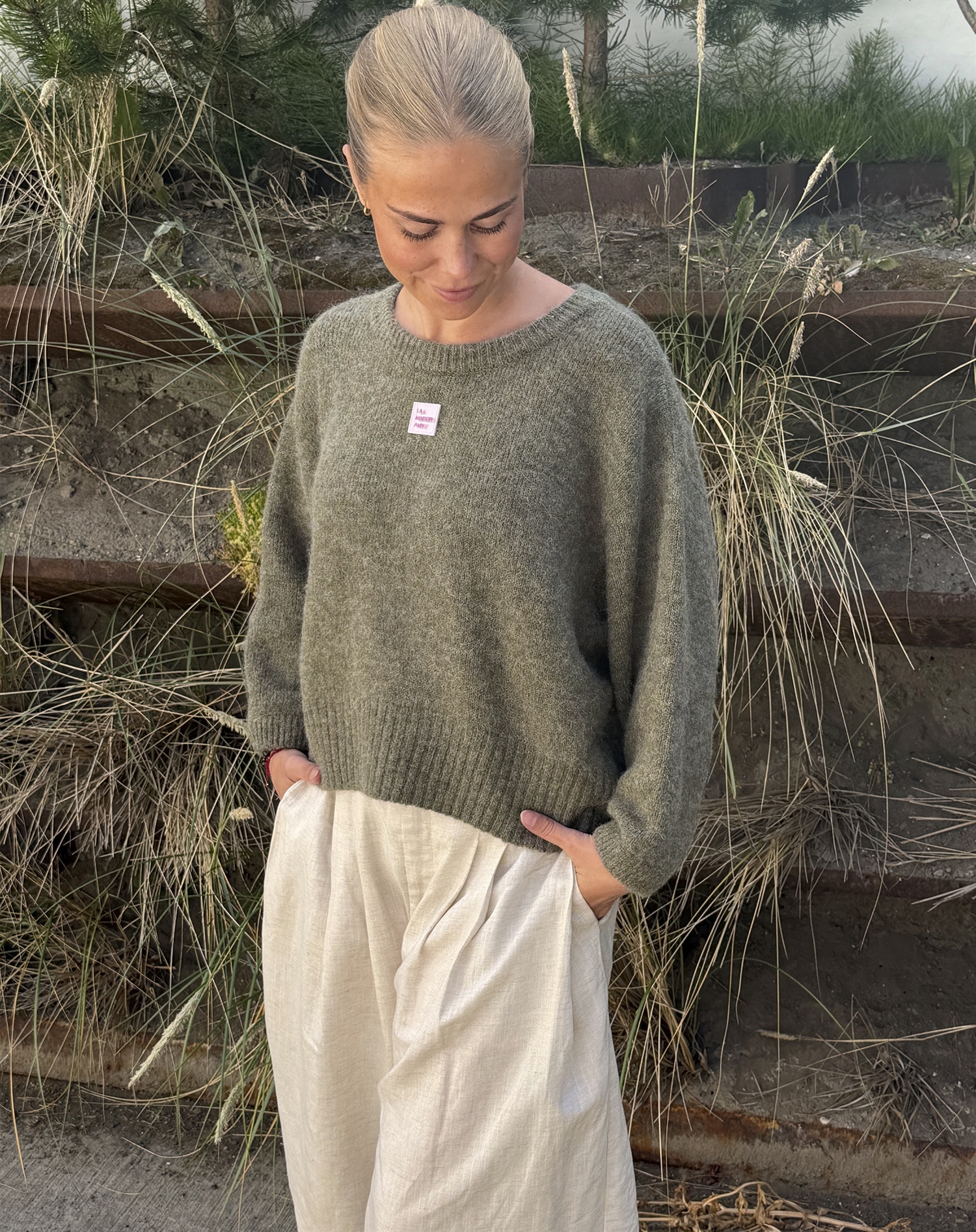 American Vintage - East Jumper Strik - Melange Lizard